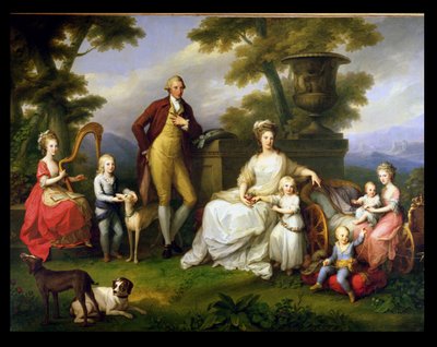 Ferdinand IV King of Naples, and his Family by Angelica Kauffmann